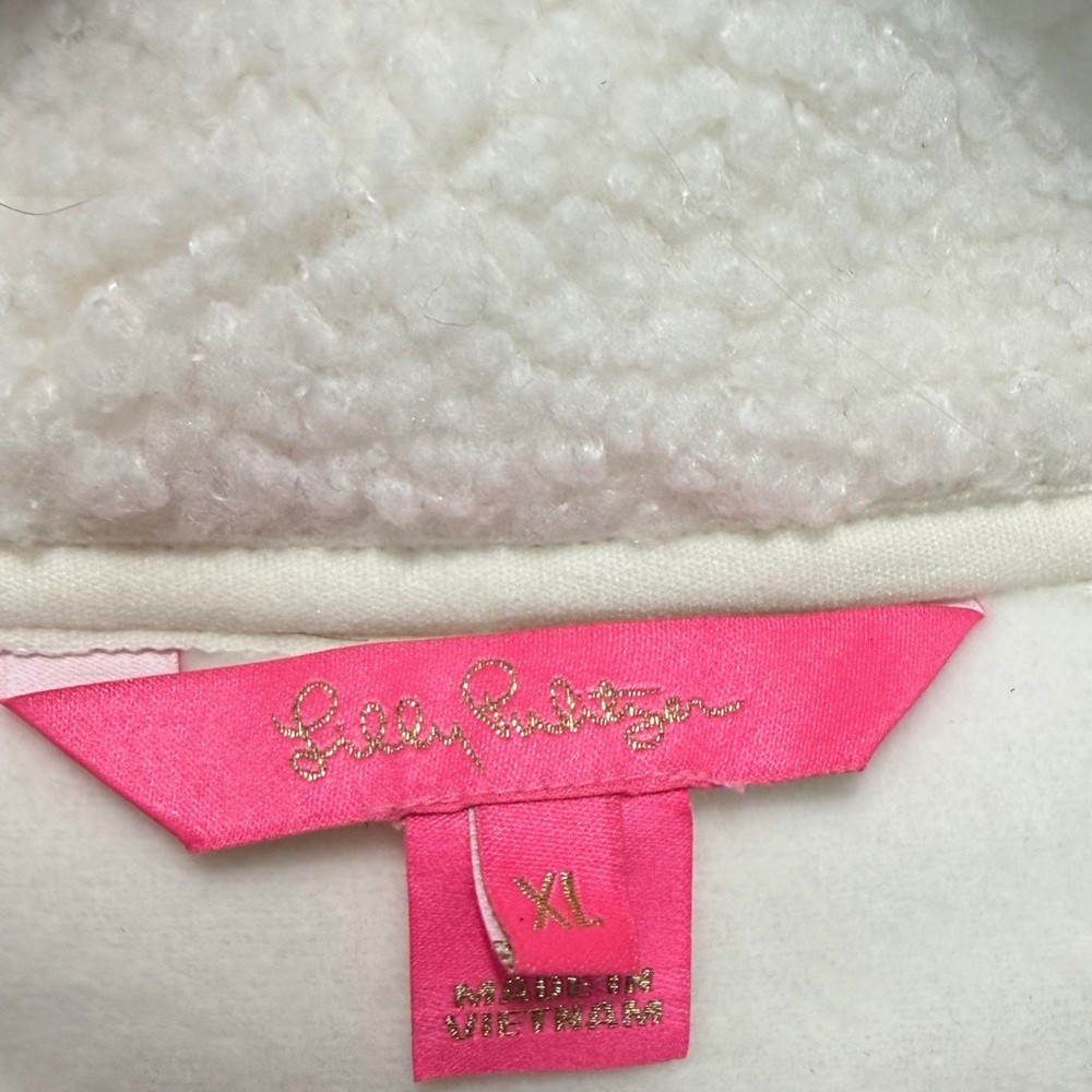 Lilly Pulitzer Soreen Sherpa Popover Sweater EUC - Picture 2 of 7
